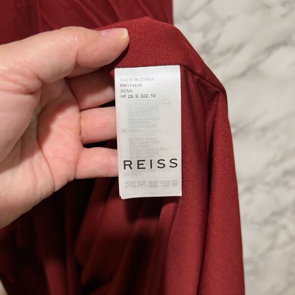 REISS XENA STRAPPY OPEN BACK COCKTAIL DRESS - Picture 10 of 13